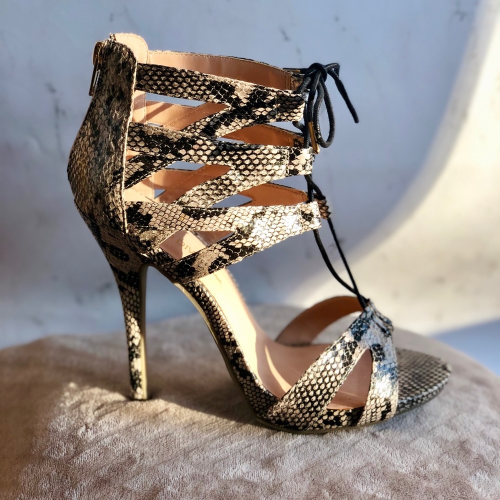 Charlotte Russe Snakeskin Heel